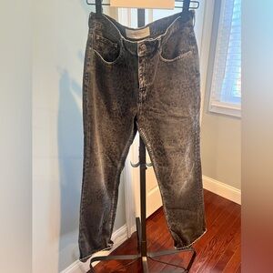 Golden Goose Black Patterned Relaxed Jeans